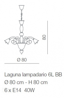 Voltolina Laguna 6L Down Arms Crystal Nickel
